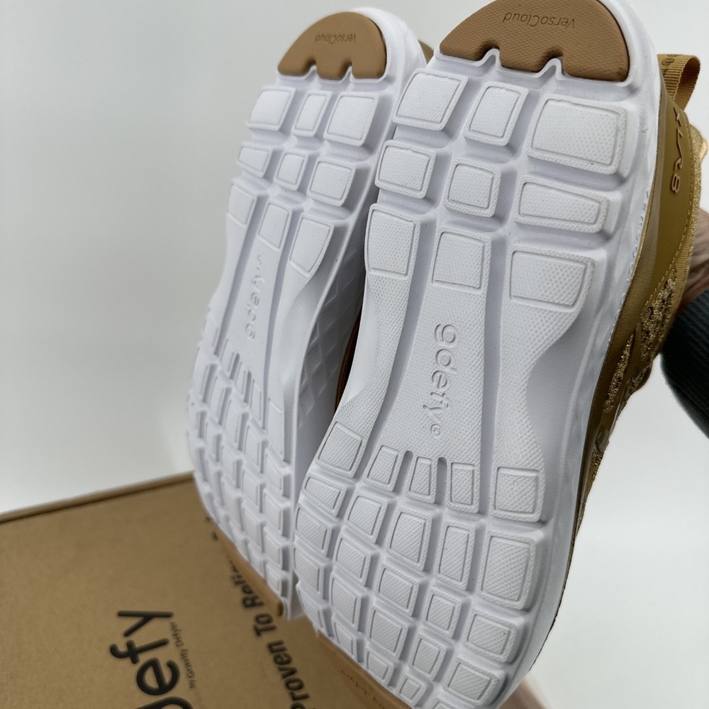 gdefy XLR8 RUN Women's 10.5‎ Gravity Defyer Running Shoes TB9034FGO Gold New - Picture 4 of 6